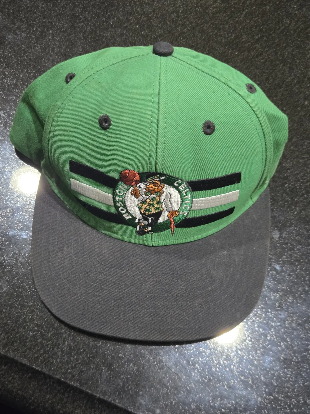 Vintage 90's adidas Green and Black Boston Celtics Cap